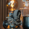 bike watch stand, watch holder, handmade, robotoys, watch display, watch displayed at home