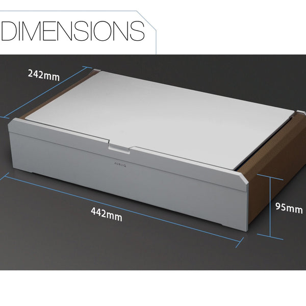 AUBLIQ Watch Box Silver 10 Slot + Strap Slot