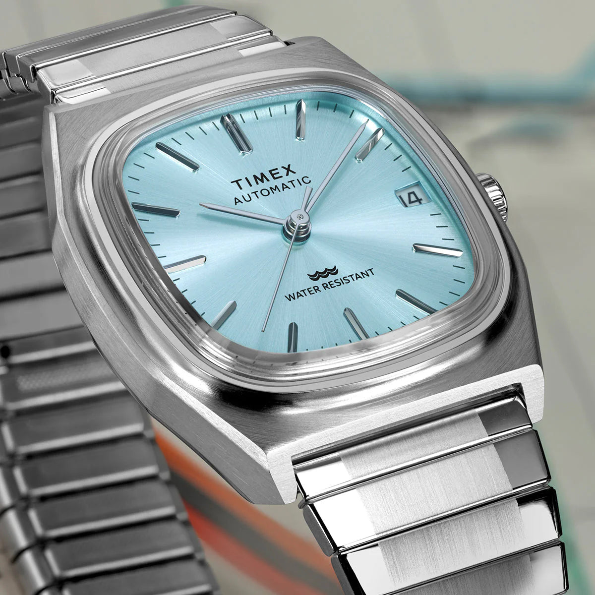 timex automatic 1983 e line reissue dress watch Timex Automatic 1983 E Line Reissue