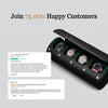 Personalized Travel Watch Roll Extra Large - Black Green