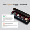 Personalized Travel Watch Roll Extra Large - Black Cherry