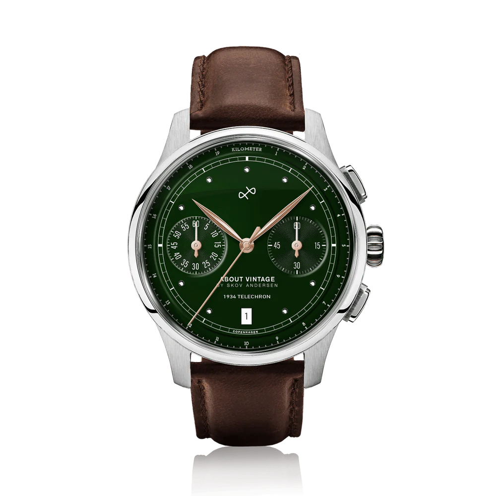 About Vintage 1934 Telechron, Steel / Green