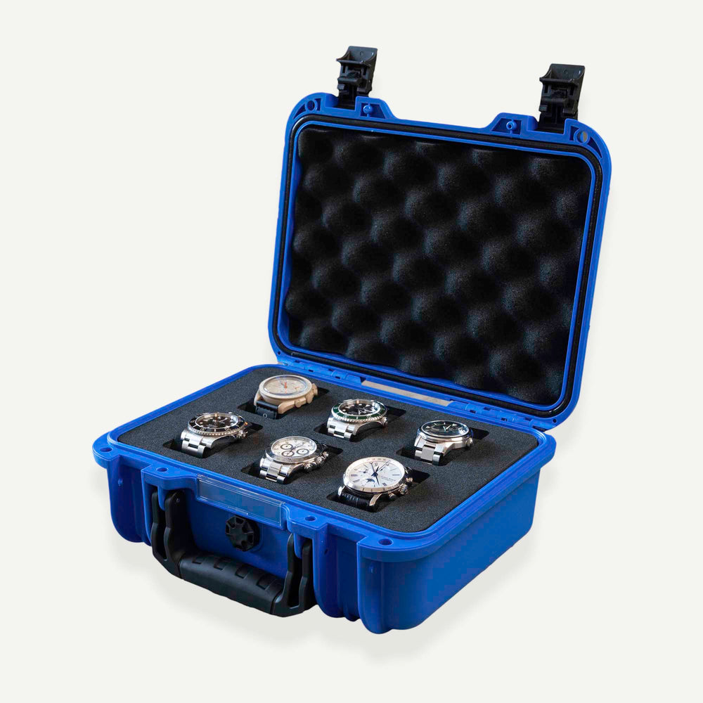 Ocean Blue 6 Slot Watch Box