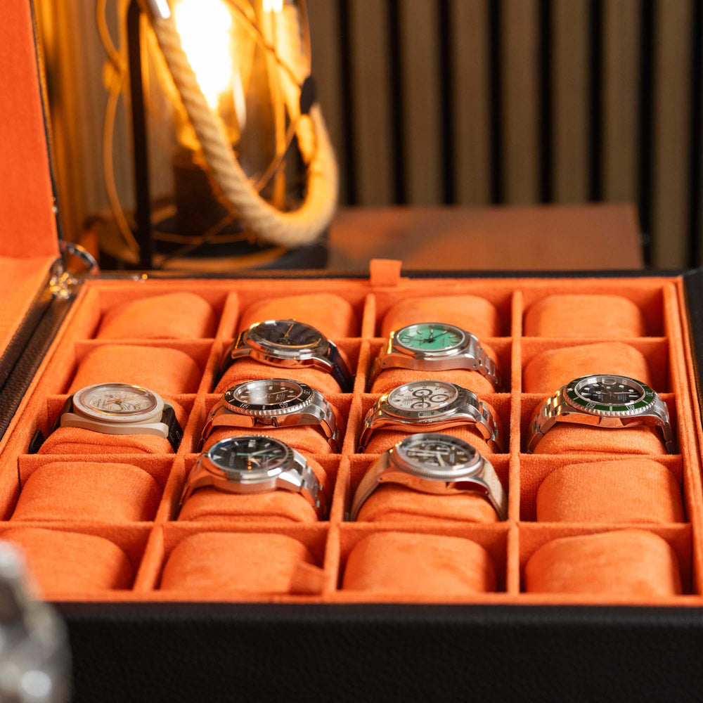 Suitcase For 20 Watches - Black