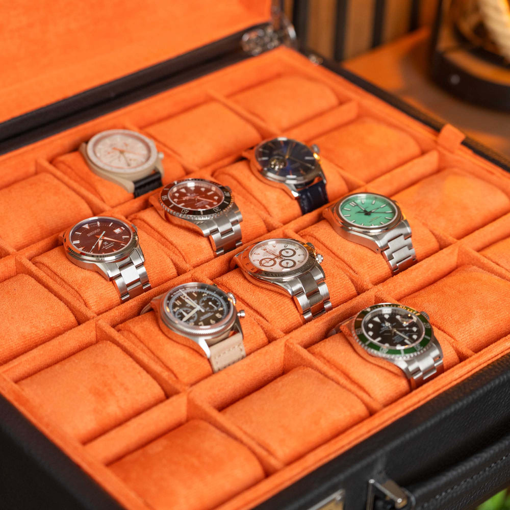 Suitcase For 20 Watches - Black