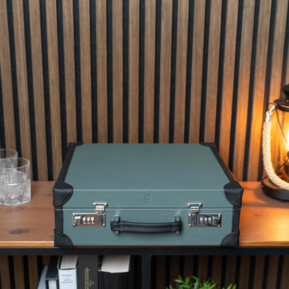 Suitcase For 20 Watches - Dark Green