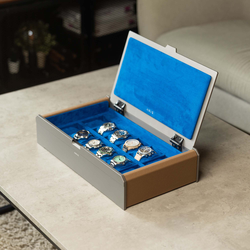 AUBLIQ Watch Box Grey 12 Slot