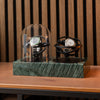 Orbital Watch Winder - Green Marble Duo