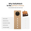 Personalized Watch Roll Black Orange - Add name or initials