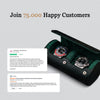 Two Slot Watch Roll - Black Green