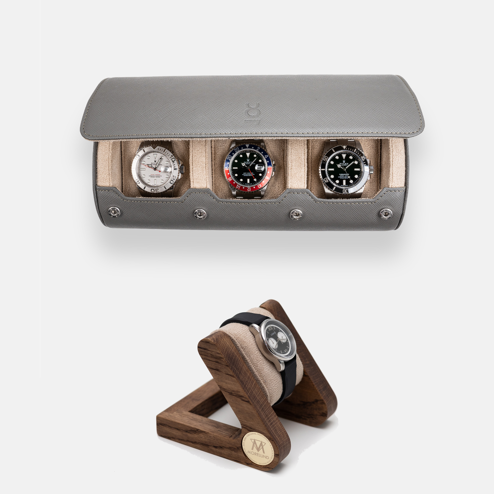 Watch Roll Large + Morelund Watch Stand