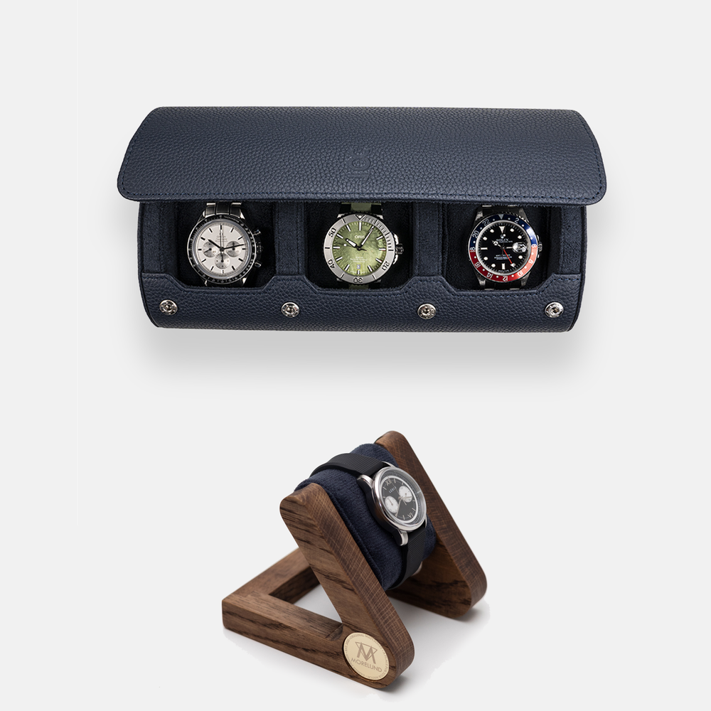 Watch Roll Large + Morelund Watch Stand