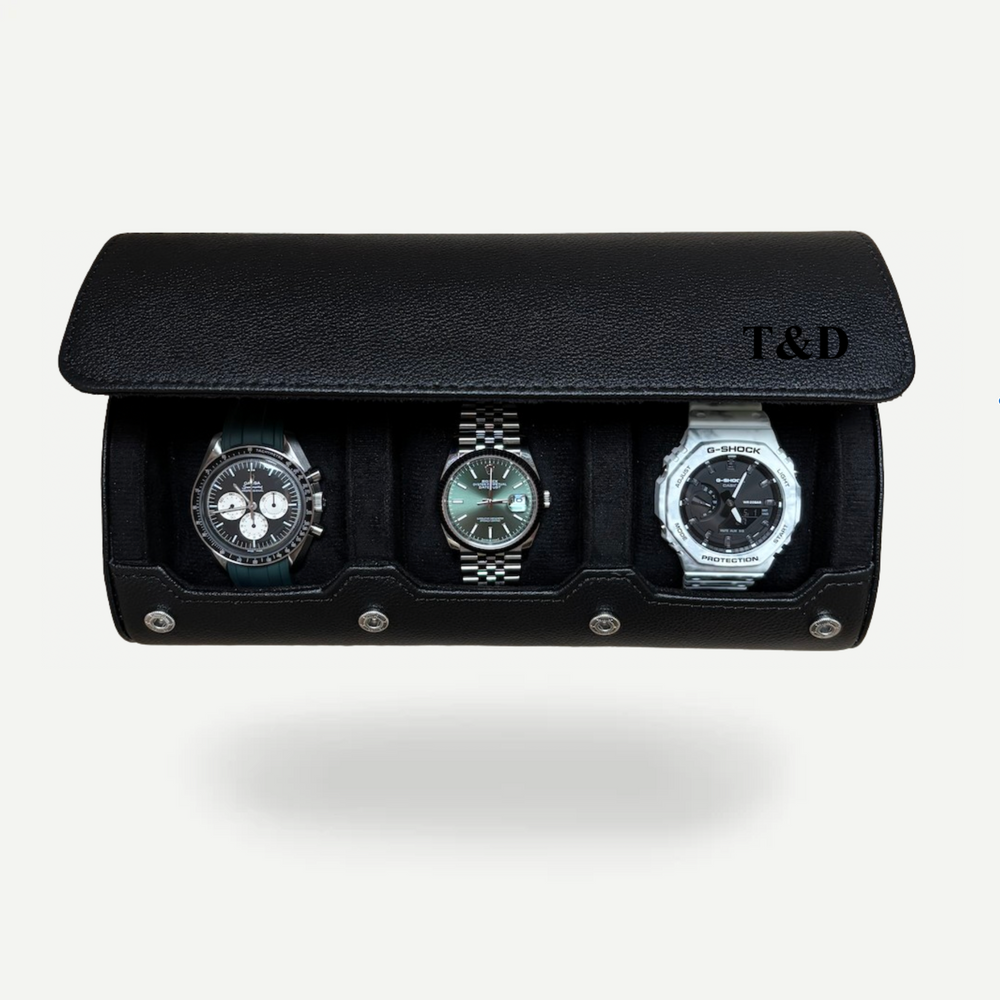 Watch roll for three watches