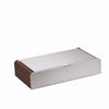 Closed AUBLIQ silver 12-slot watch box with a flat aluminium lid, brown side panels and a small front logo