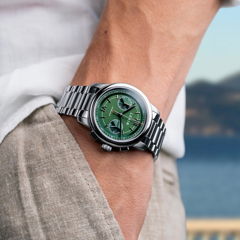 LÈRIN Hybrid Chronograph - Pine Green Steel
