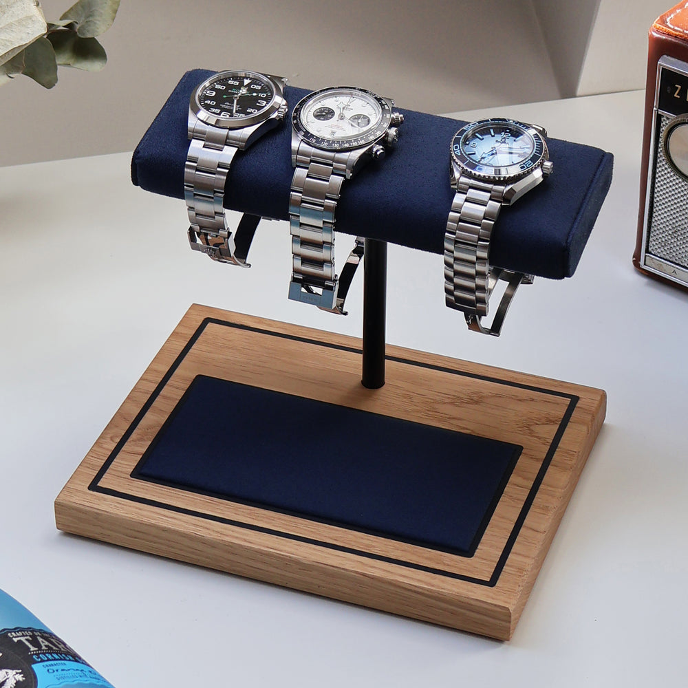 Foxton - Marine Blue & White Oak