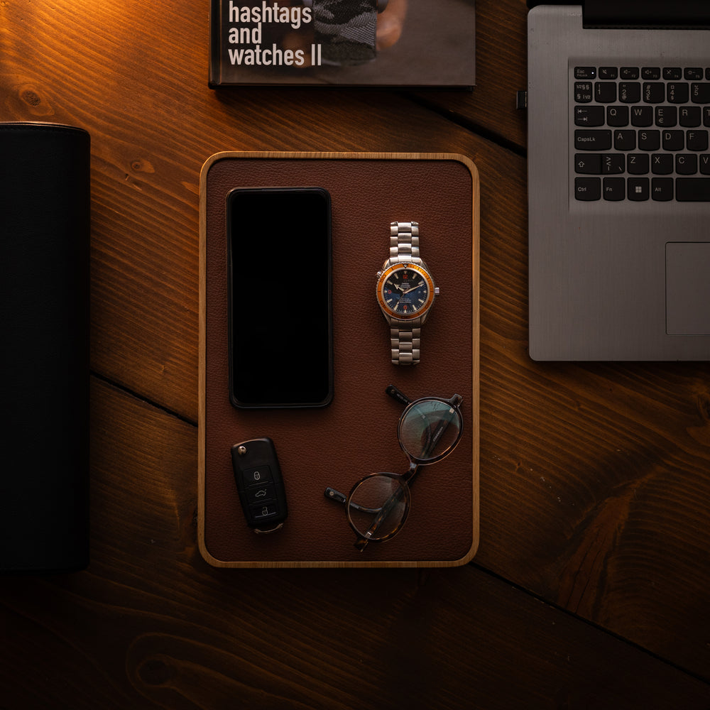 Watch Tray - Natural Oak