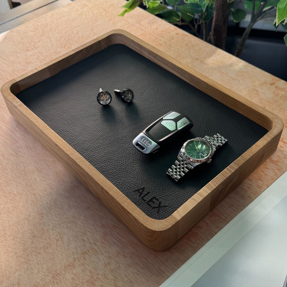 Personalized Watch Tray Tall - Add name or initials