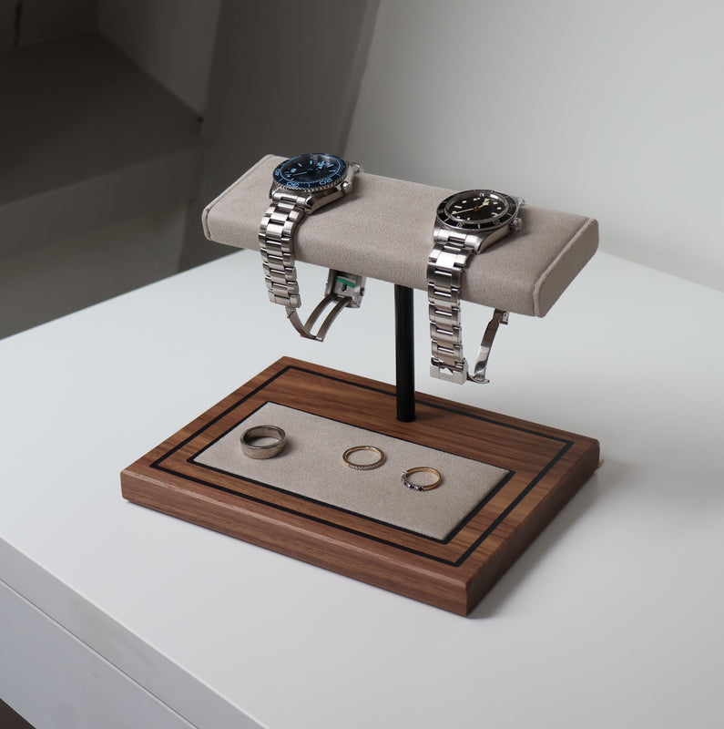 Foxton - Stone Grey & Black Walnut