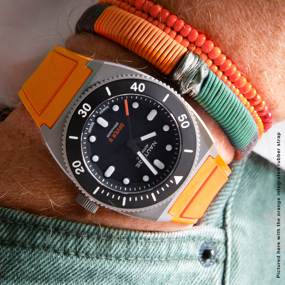 Nautage Diver II - Silver Black Orange