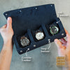 Info about the Navy Blue Litchi Watch Roll Large 
