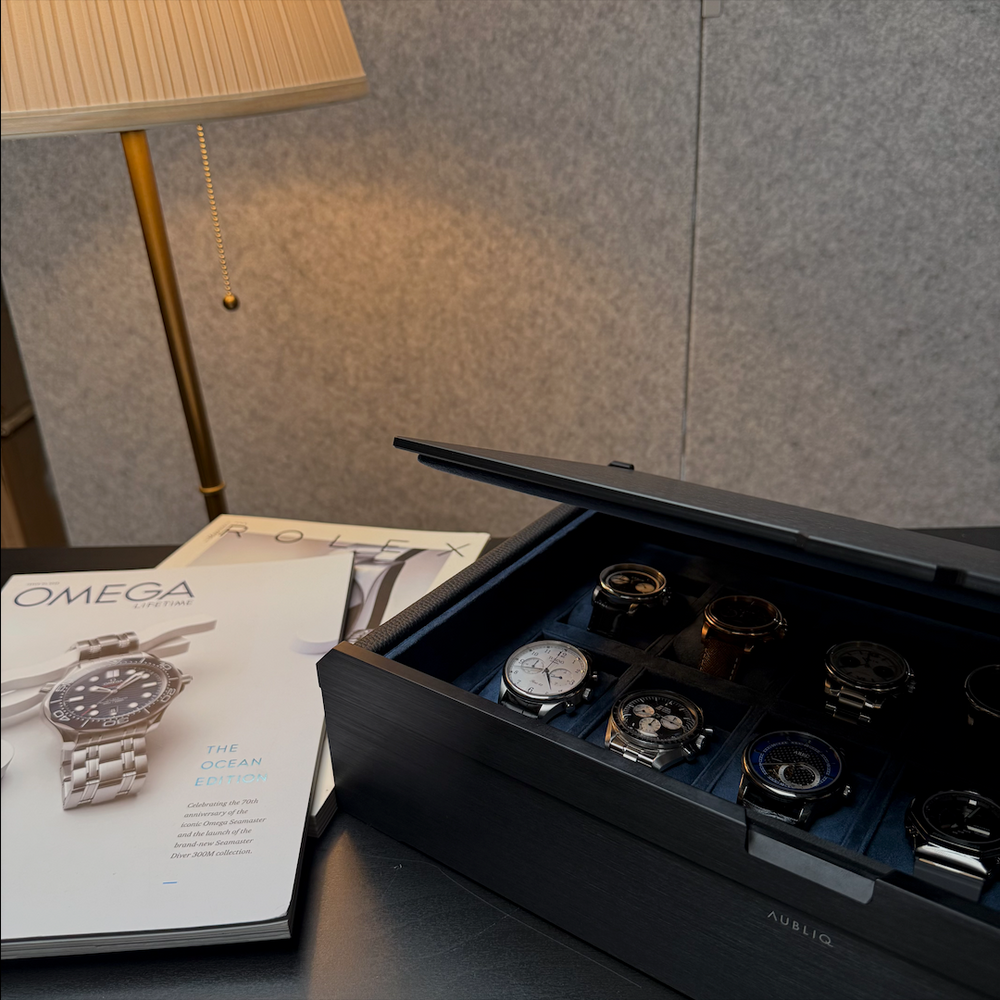 AUBLIQ Watch Box All Black 12 Slot
