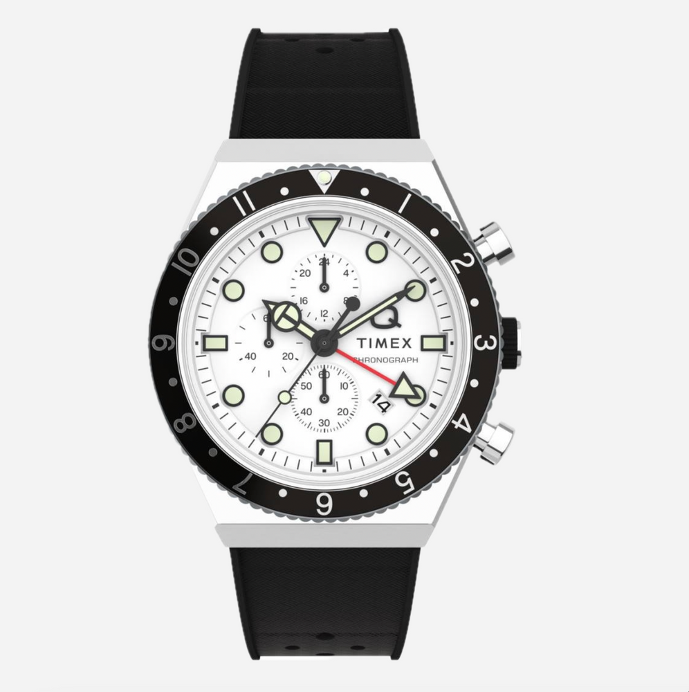 TIMEX Q Timex 3-Time Zone Chronograph