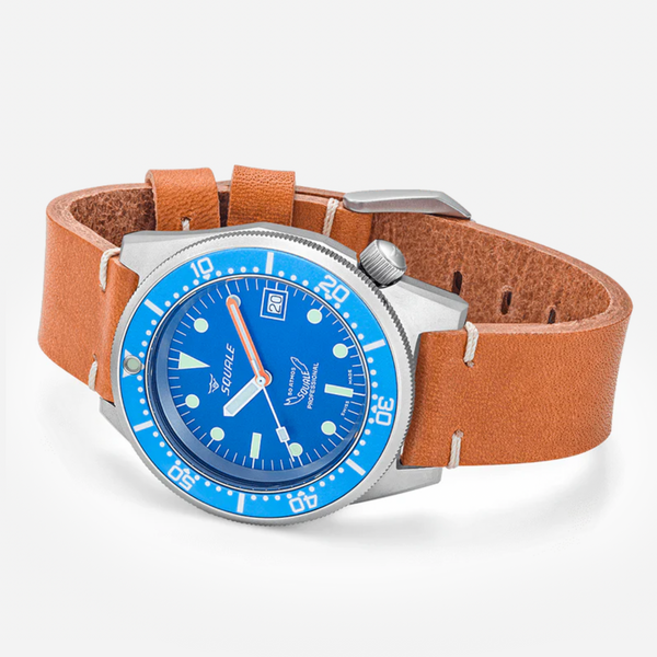 Squale 1521 Blue Blasted Leather