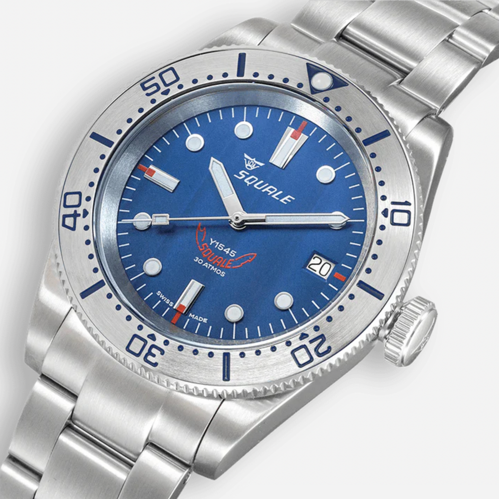 Squale 1545 Steel Blue Bracelet