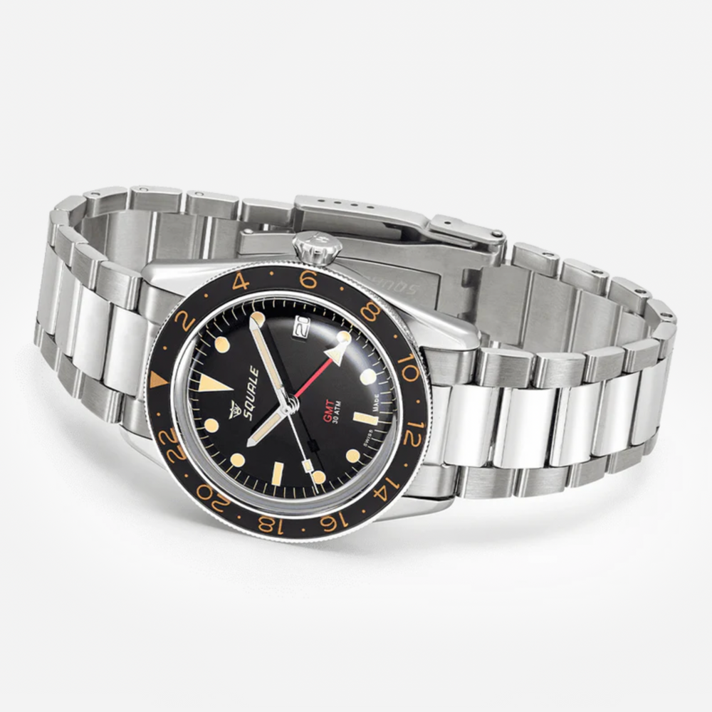Squale Sub-39 GMT Vintage Black Bracelet
