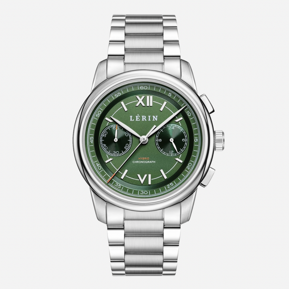 LÈRIN Hybrid Chronograph - Pine Green Steel