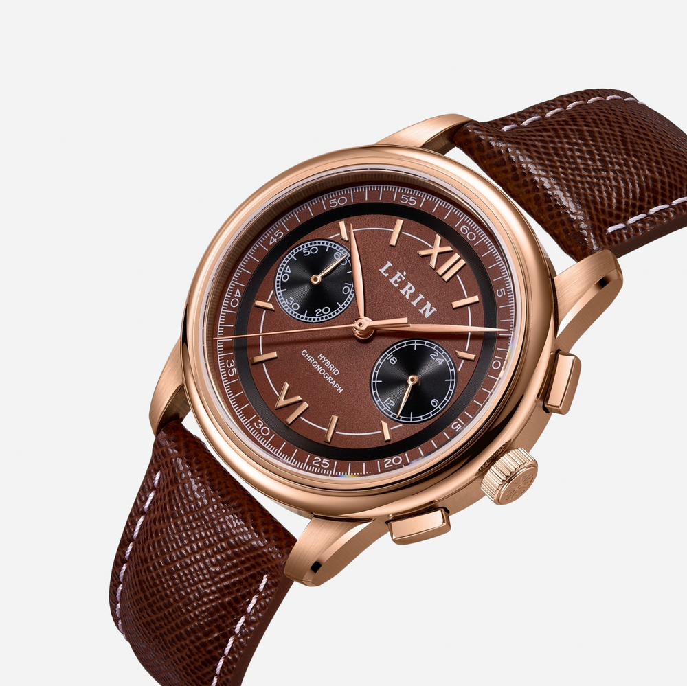 LÈRIN Hybrid Chronograph Limited Edition - Mocha Brown
