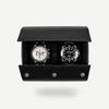 Watch Roll For 2 Watches - All Black Saffiano
