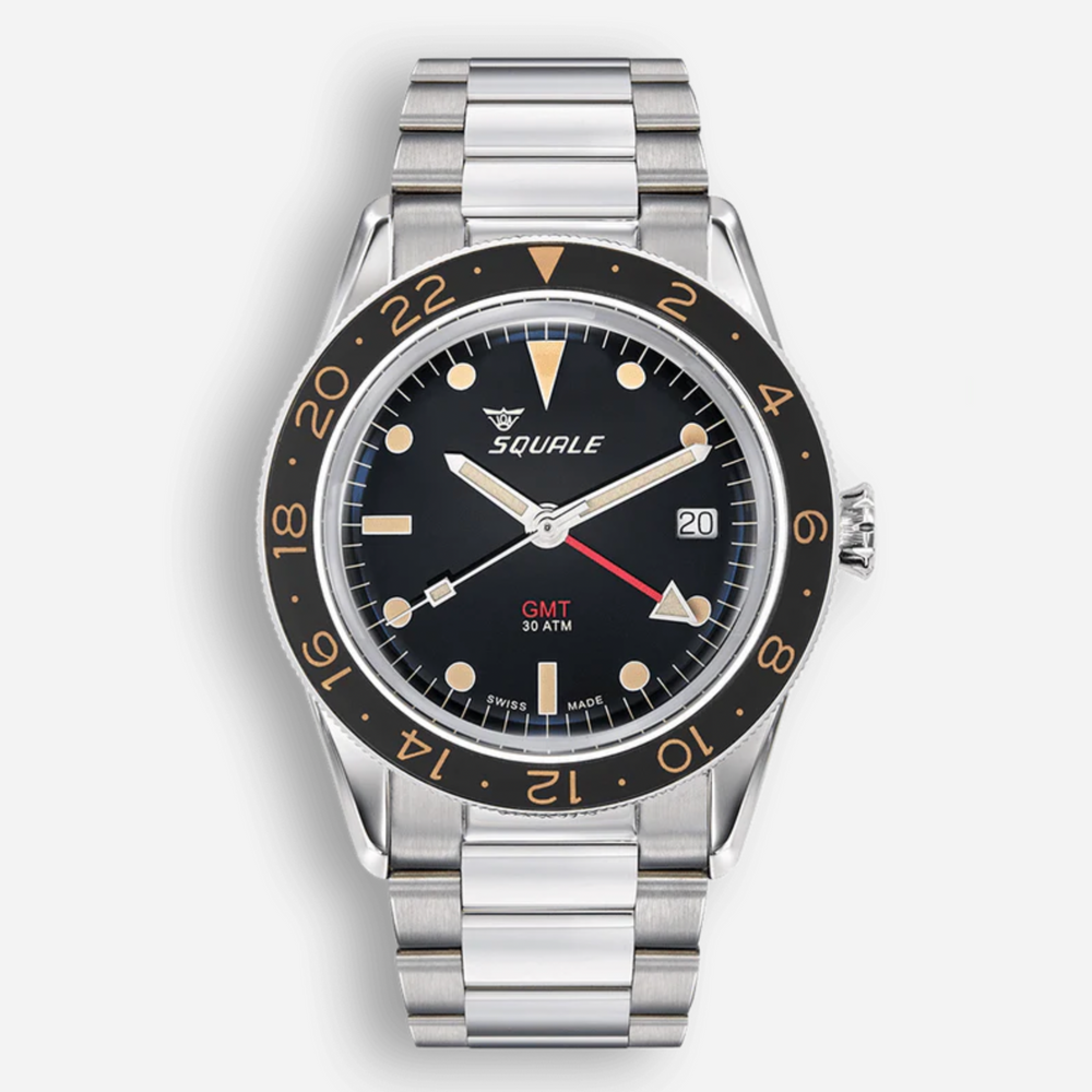 Squale Sub-39 GMT Vintage Black Bracelet