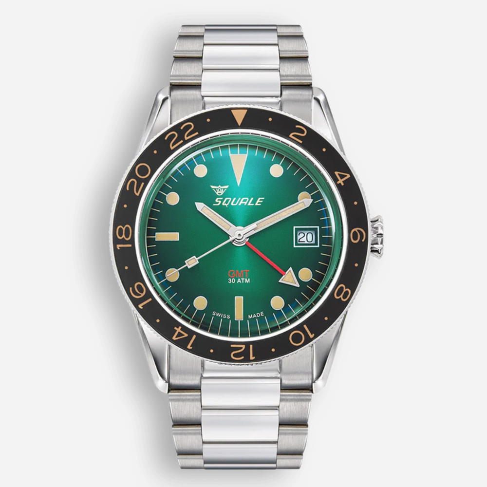 Squale Sub-39 GMT Vintage Green Bracelet