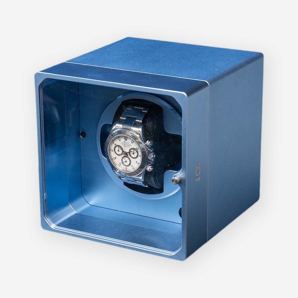 Square Watch Winder Blue
