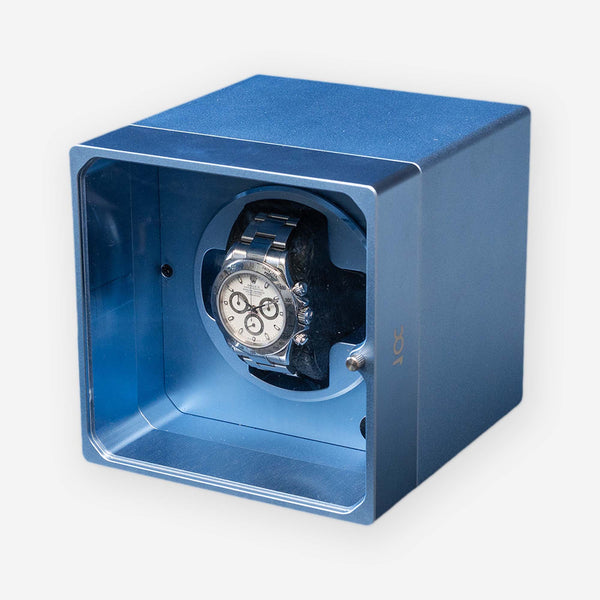 Square Watch Winder Blue