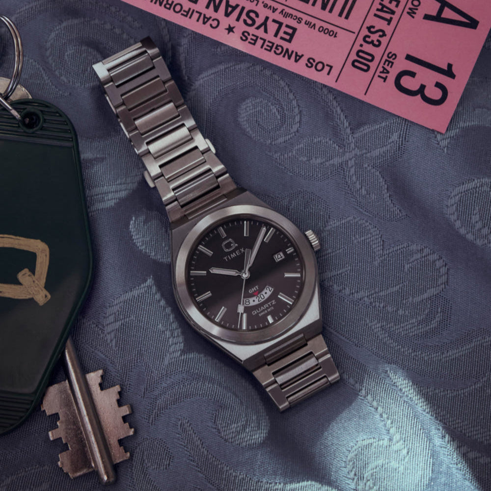 TIMEX Q Timex Continental GMT