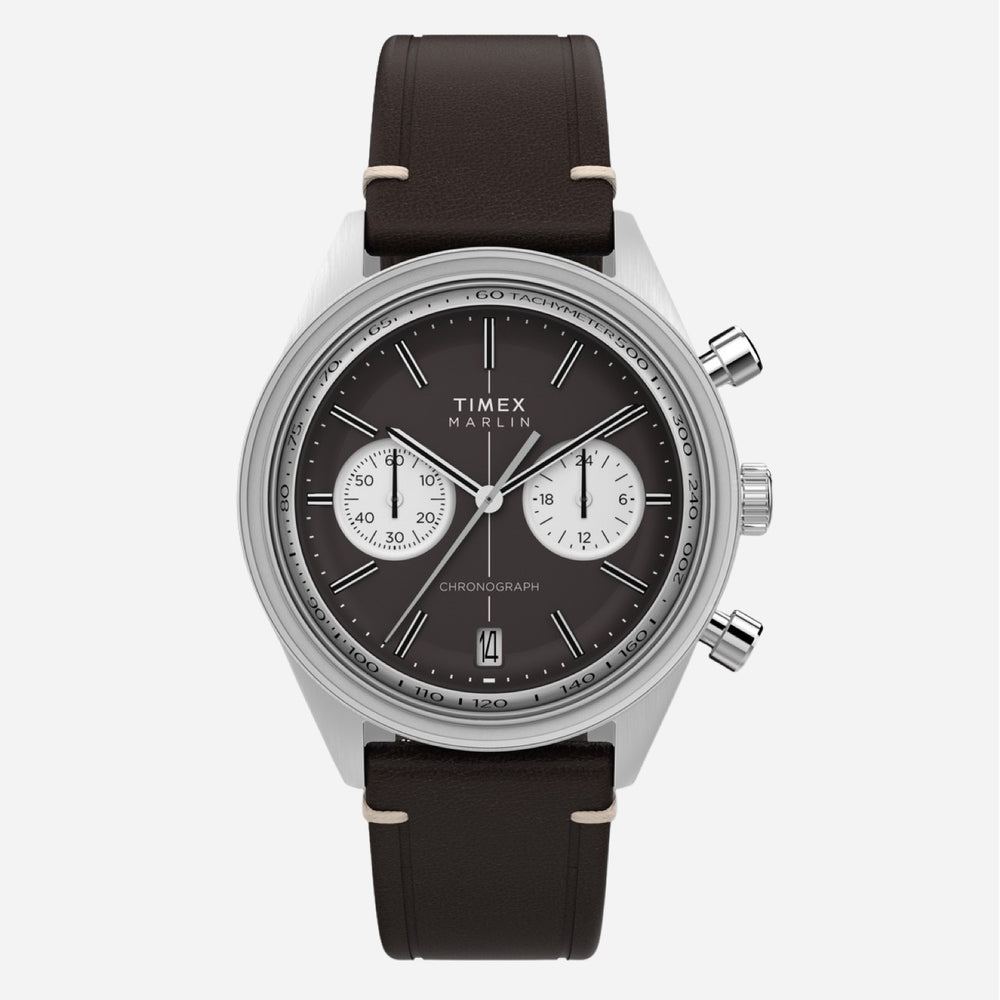 Timex Marlin Jet Quartz Chronograph Leather Strap