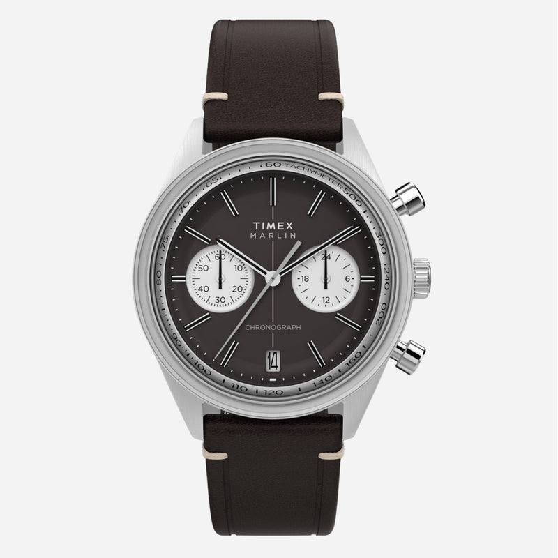 Timex Marlin Jet Quartz Chronograph Leather Strap