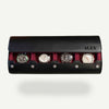 Personalized Watch Roll In Black Cherry with the name Alex engraved 