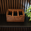 Morelund 6 Slot Wood Watch Box Dark Oak Black