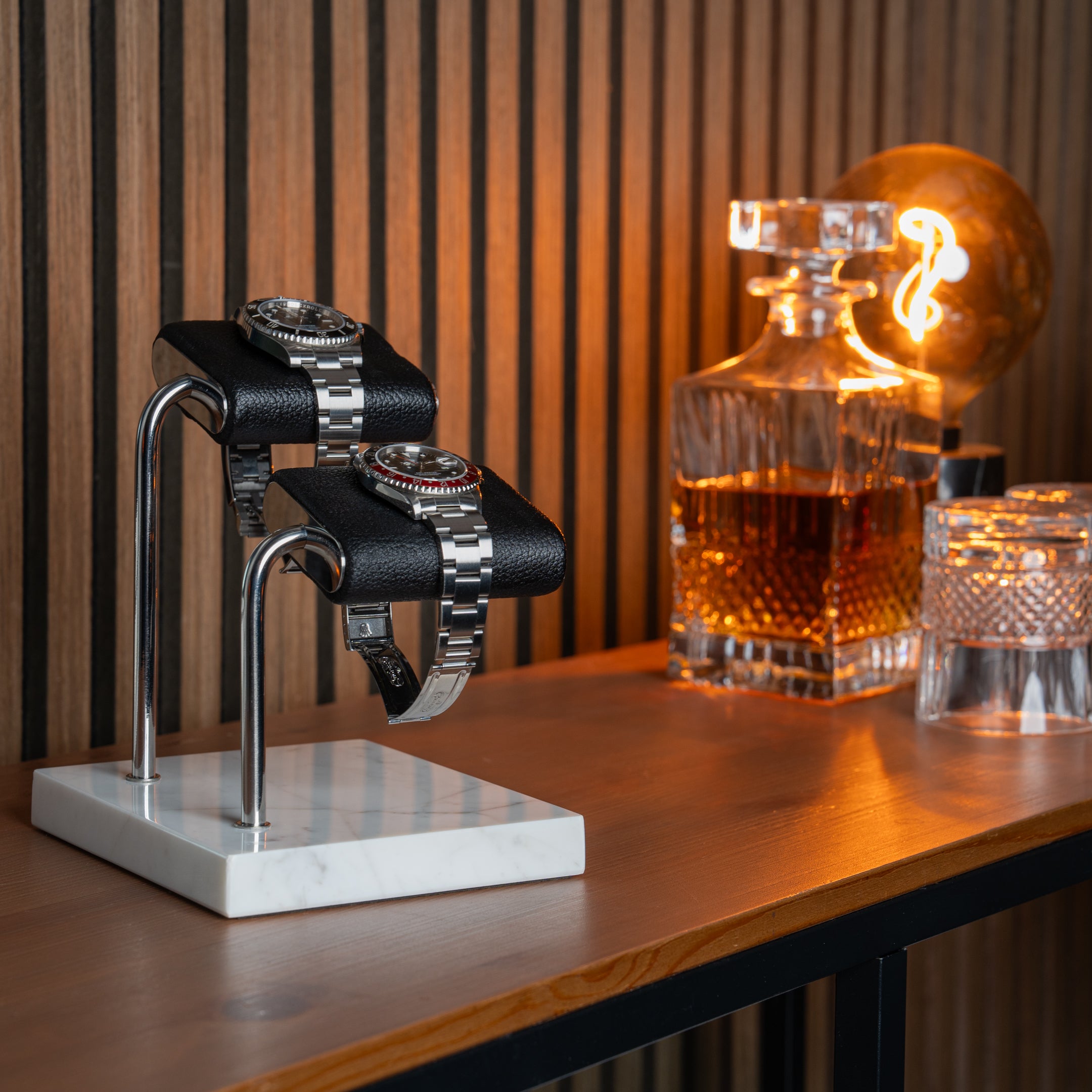 Watch Stand Duo White Marble £187 Free shipping