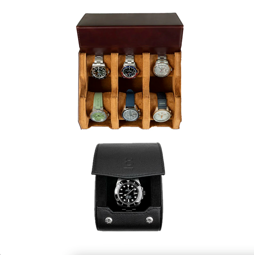 Make your own set (6 Slot Watchbox Single Watch Roll) kr