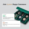 Hexagon Green Saffiano 6 Slot Watch Box