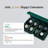 Hexagon Green Saffiano 8 Slot Watch Box