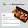 Hexagon Black Orange 6 Slot Watch Box