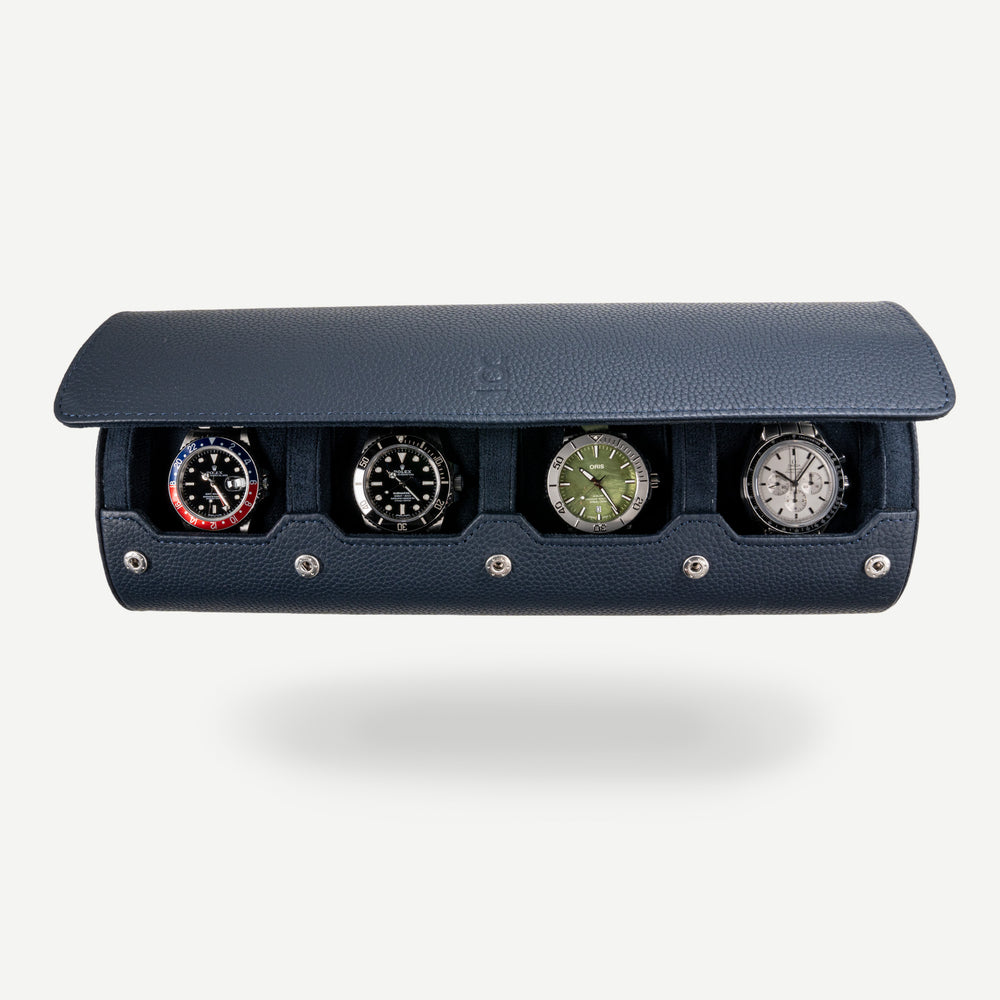 navy blue watch roll