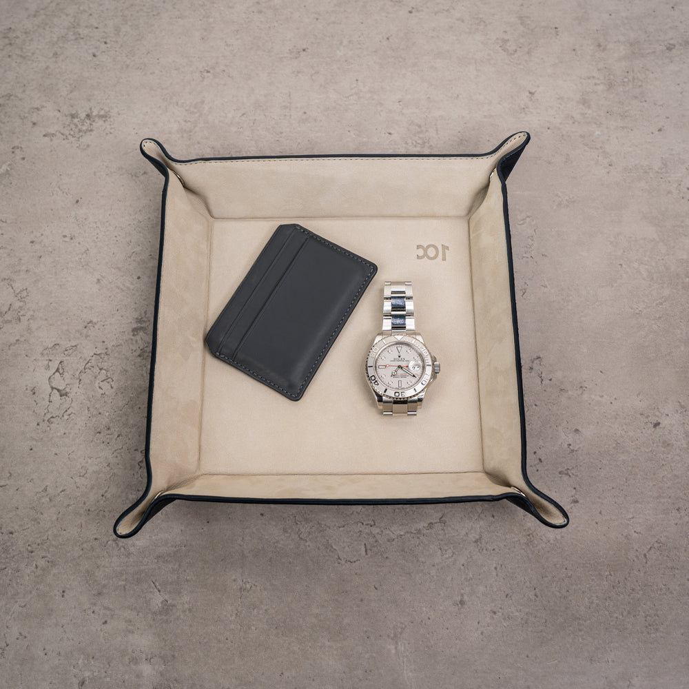 Watch Tray - Navy Blue Beige