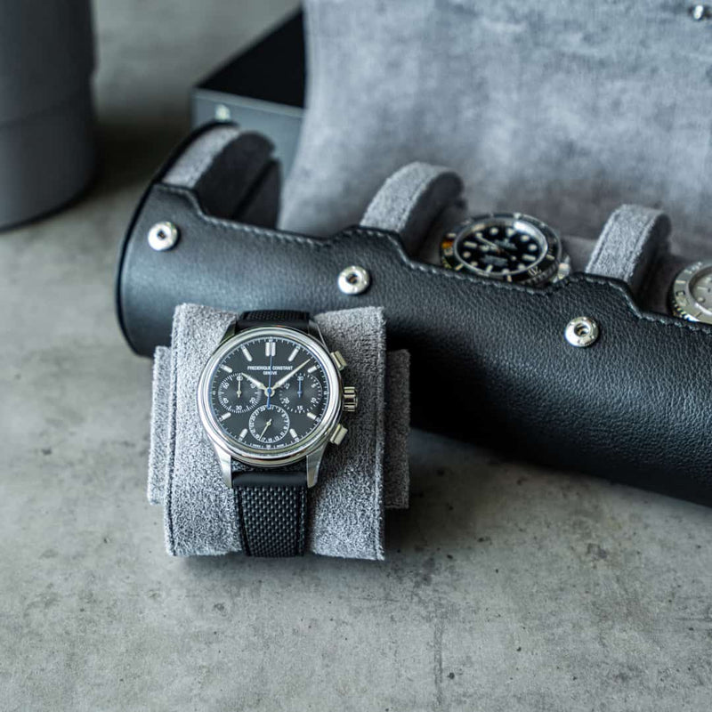 Cushion from the Watch Roll Large Black Grey 